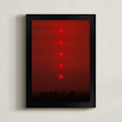 "Sun in the dust" - Art Print in Bloody Sky by Arash Fattahi Acosta - Framed