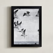 "In flight." - Art Print in Cloudy by Dawn Smith - Framed