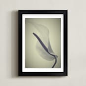 "My Love for Calla #1" - Art Print in dark beige by M.E.Segantini - Framed