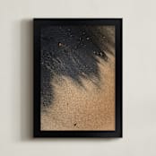 "Black Sand II" - Art Print in Onyx by Karly Rose Sahr - Framed