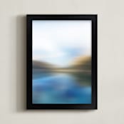 "Alpine Daydreams" - Art Print in Glacial Blue by Karen Kaul - Framed