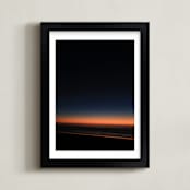 "Night Fall" - Art Print in Sunset Orange by Dani Adams - Framed