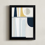 "Meter" - Art Print in Midnight by Liz Taylor Creative - Framed