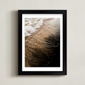 "Black Sand I" - Art Print in Onyx by Karly Rose Sahr - Framed