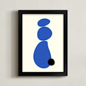 "Persevere" - Art Print in Lapis Lazuli by Beth Vassalo - Framed