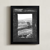 "Room With a View II" - Art Print in Ash by Kamala Nahas - Framed