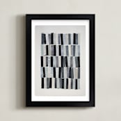 "tonality I" - Art Print in Slate by Sara Hicks Malone - Framed
