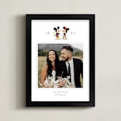 "Disney's Mickey Loves Minnie" - Framed Photo in Cloud by Itsy Belle Studio - Framed