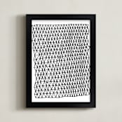"Crocodile 1" - Art Print in Black by Jaime Derringer - Framed