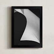 "Swept Away I" - Art Print in Black & white by Angie McMonigal - Framed