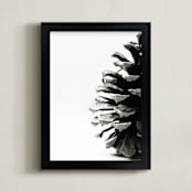 "Pine Cone" - Art Print in grey by Alexis Arnold - Framed