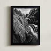 "Ancient rocks" - Art Print in Black&White by Lucia Coppola - Framed