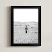 "I'm watching you" - Art Print in Black and White by Claudia Orengo - Framed