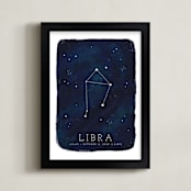 "Zodiac Constellation Libra" - Personalized Art Print in Galaxy by Ashley Presutti Beasley - Framed