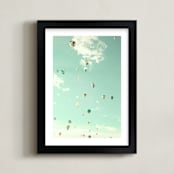 "balloon party" - Art Print in Field by Caroline Mint - Framed