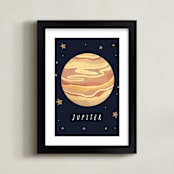 "Solar System III (Jupiter)" - Art Print in Night by Elly - Framed
