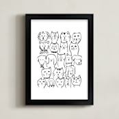 "I Want A Million Pets I" - Art Print in Galaxy by Lucrecia Caporale - Framed