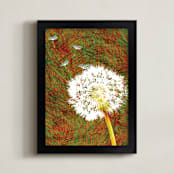 "Make A Wish!" - Art Print in Earth Tones by Lauren Enjeti - Framed