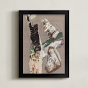 "Landau" - Art Print in Warm Gray by Misty Hughes - Framed