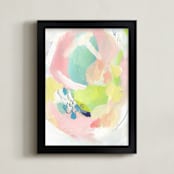 "Birthday Party." - Art Print in Funfetti Pink by Makewells - Framed