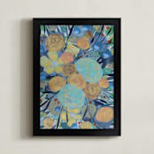 "Hello Again, You" - Art Print in Hello Blues by Debi Perkins - Framed