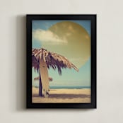 "San O Daydream" - Art Print in Burnt Orange by Owl and Toad - Framed