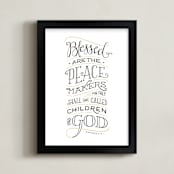 "Peacemaker" - Art Print in Gold by Jennifer Wick - Framed
