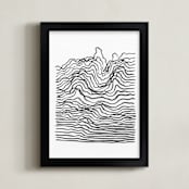 "Sentimentary" - Art Print in Onyx by Stephanie Nowotarski - Framed