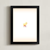 "Baby Chick" - Art Print in Ivory by hadley hutton - Framed
