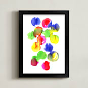 "Abstract watercolor study 2" - Art Print in Grass green by Alexandra Dzh - Framed