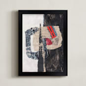 "Promethian" - Art Print in Black by Misty Hughes - Framed