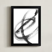 "The Ampersand" - Art Print in Black by Misty Hughes - Framed
