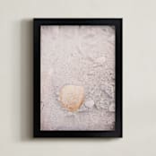 "Beachcomber I" - Art Print in sand by Ann Gardner - Framed