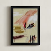 "Grab Back" - Art Print in candy pink by Lauren Packard - Framed