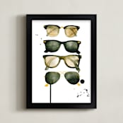 "Ray Bans" - Art Print in Black by Kelsey McNatt - Framed