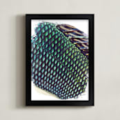 "Abstract Scales 1" - Art Print in Peacock Green by Carole Crohan - CaroleeXpressions - Framed