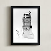 "My Grandfathers Shaker" - Art Print in Black & White by Katrina Leandro - Framed
