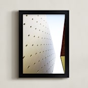 "Mid Wilshire Wall" - Art Print in light concrete by GLEAUX Art Photo Design - Framed