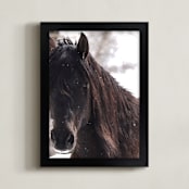 "Wildwoods" - Art Print in Wooden Browns by Leslie Le Coq - Framed