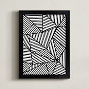 "Untitled B+W #2 2012" - Art Print in Black by Jaime Derringer - Framed