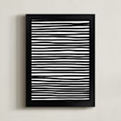 "Line Drawing 4-131224" - Art Print in Black by Jaime Derringer - Framed