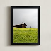 "Alpine Morning" - Art Print in fresh summer grass by Giulia Doyle - Framed