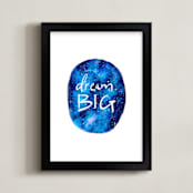 "Cosmic Dreams" - Art Print in Indigo by Studio Shines - Framed