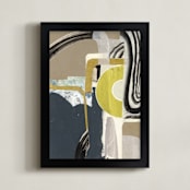 "Territory II" - Art Print in Territory blue by Bethania Lima - Framed