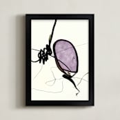 "Last Breath " - Art Print in Lilac by Amy Moen - Framed