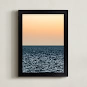 "Peach without a Beach" - Art Print in Peachy Beachy by AMANDA LOMAX - Framed