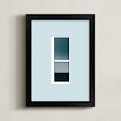 "Governor Street" - Art Print in Coastal Mist by Curtis Newkirk - Framed
