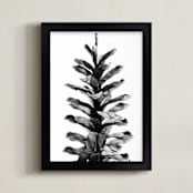 "Scented Pine" - Art Print in black and white by Alexis Arnold - Framed