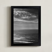 "Fine Lines" - Art Print in Black and White by Elan Alvarez Sherman - Framed