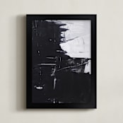 "Sketch 09" - Art Print in Black & White by Sara Kraus - Framed